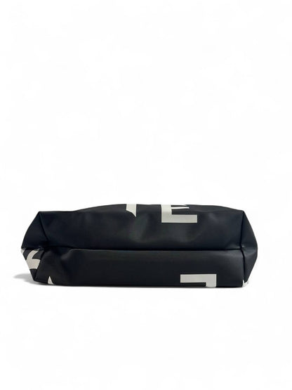 Lacoste Black Logo Tote Bag – Urban Chic Statement 🐊🖤