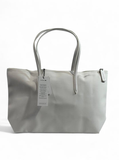 Lacoste White Tote Bag – Vintage Crocodile Logo Edition 🐊🤍