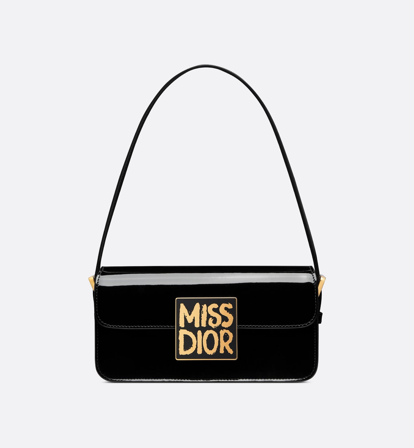 Miss Dior Patent Black Shoulder Bag