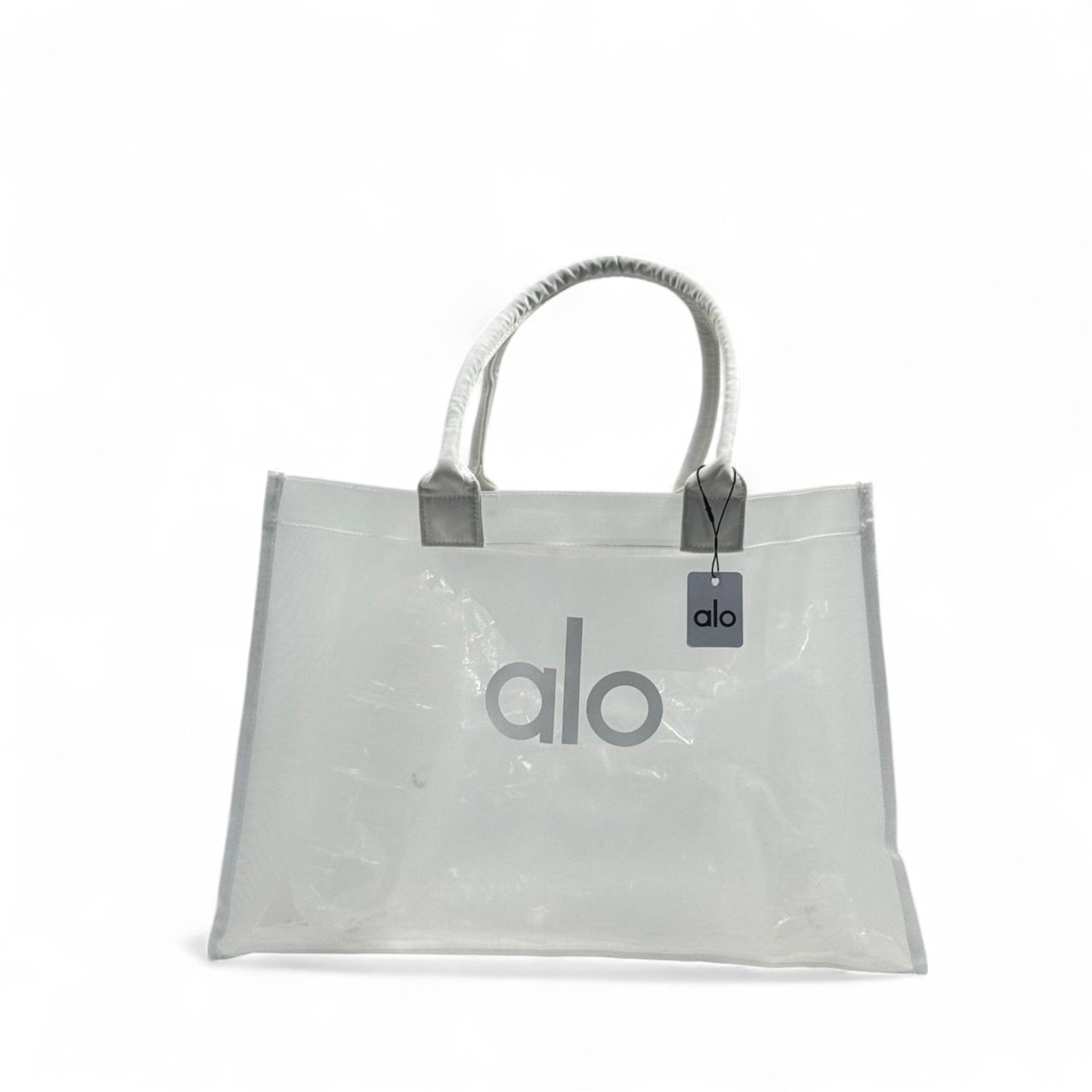 Alo Oversized Clear Tote – Ice White 🧊👜