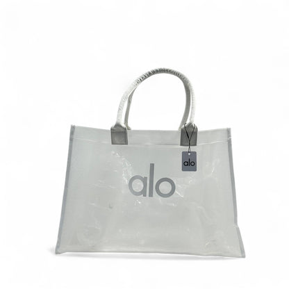 Alo Oversized Clear Tote – Ice White 🧊👜