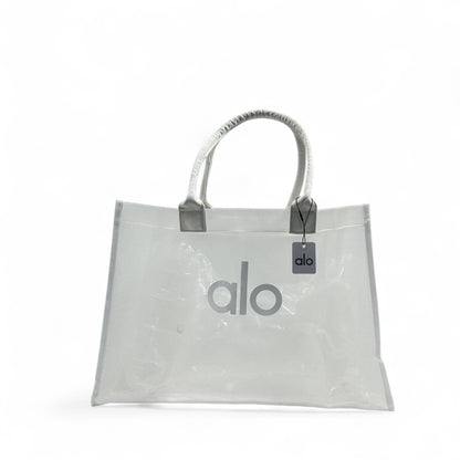 Alo Oversized Clear Tote – Ice White 🧊👜