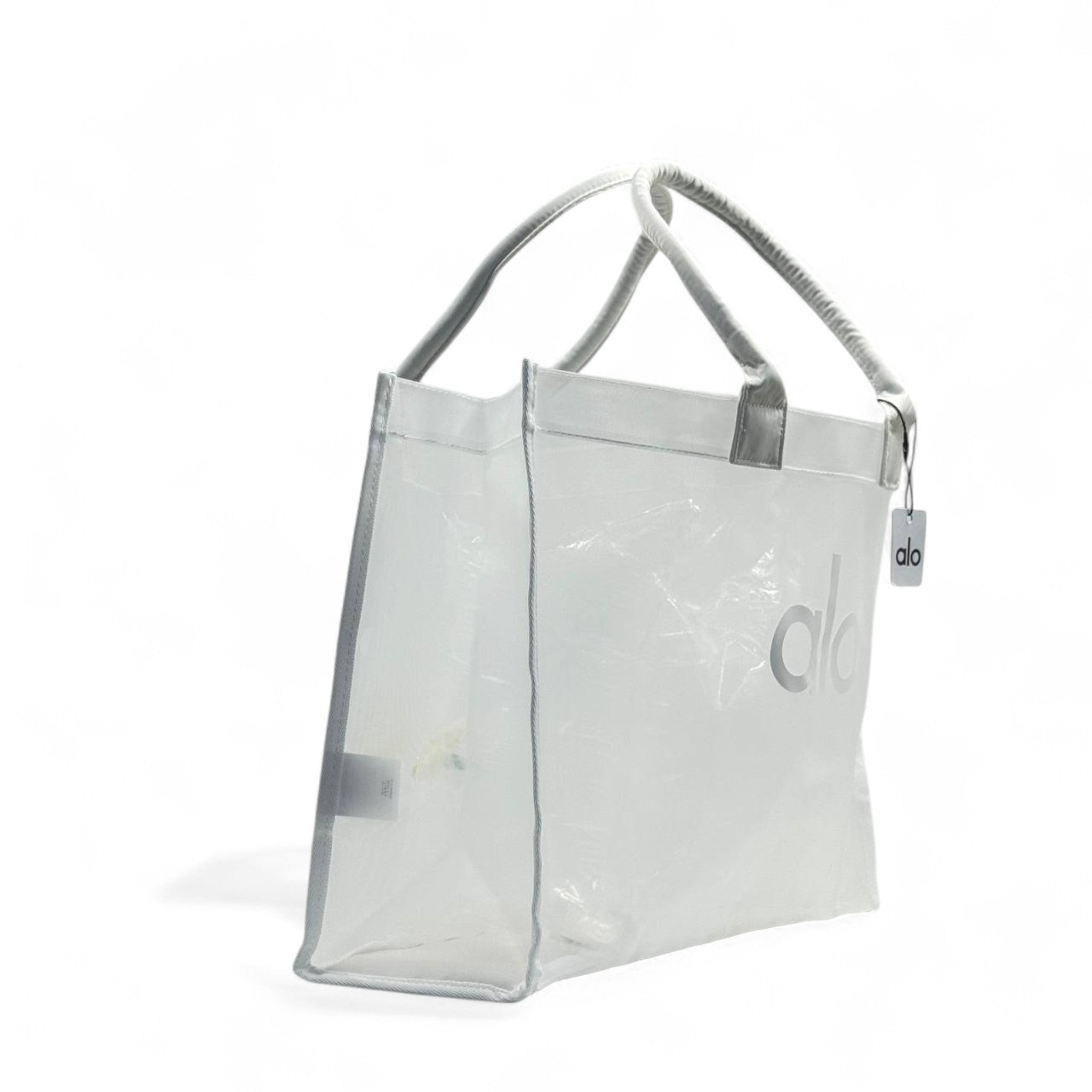 Alo Oversized Clear Tote – Ice White 🧊👜