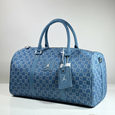 Jordan Signature Travel Duffle Bag 🧳💙 Denim Blue Edition