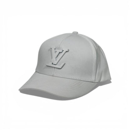 🧢 Louis Vuitton White Monogram Baseball Cap – Minimal Luxury Edition