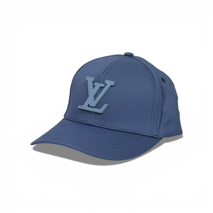 🧢 Louis Vuitton Monogram Embossed Blue Cap – Luxury Streetwear Essential 💙✨