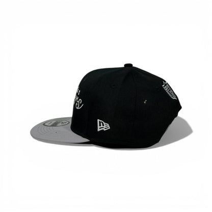 🧢 Las Vegas Raiders Black & Grey Flat Brim Cap – Classic NFL Streetwear 🖤🏈