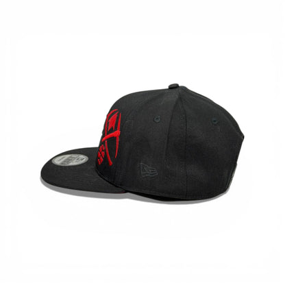 🧢 Denver Nuggets Black Flat Brim Cap – Red Embroidered City Style 🖤🔴🏀