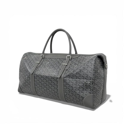 🧳 Goyard Grey Monogram Travel Bag – Luxury Weekender | Iconic French Craftsmanship 👑✨
