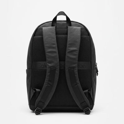 🎒 Calvin Klein Monogram Backpack – All-Black Modern Utility