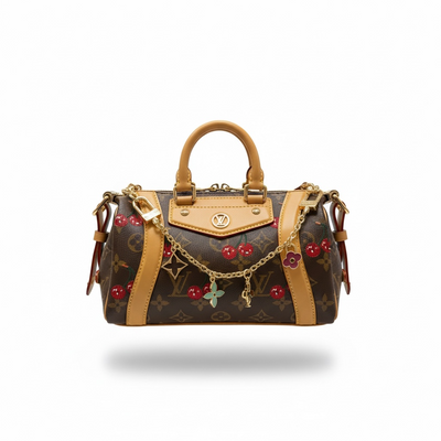 👜🍒 Louis Vuitton Monogram Cherry Boston Bag 🍒✨