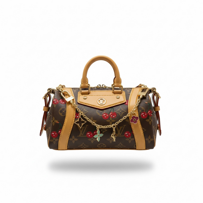👜🍒 Louis Vuitton Monogram Cherry Boston Bag 🍒✨