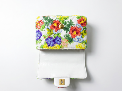 🌼 Chanel Floral Sequin Mini Top Handle Bag 🌼