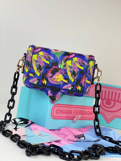 Chiara Ferragni Graphic Printed Shoulder Bag