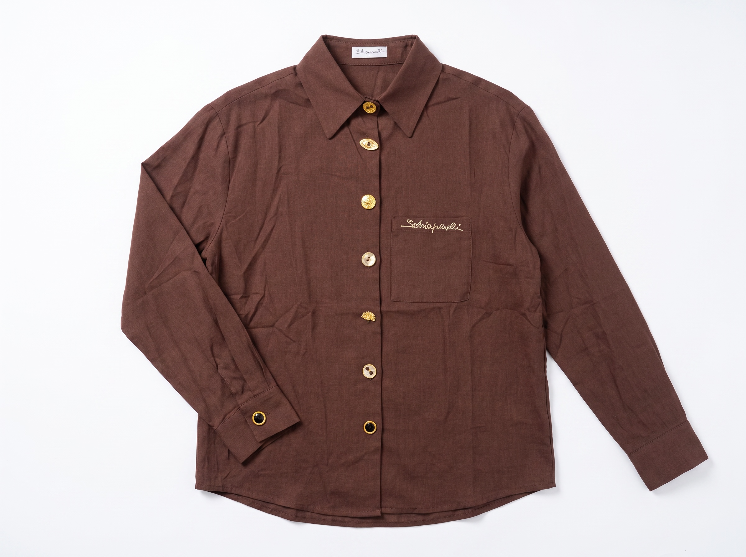 Schiaparelli Linen Shirt & Pants Set one size🥥🍫