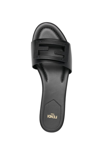 FENDI FF Logo Slides 🖤✨ | Minimal Luxury Comfort