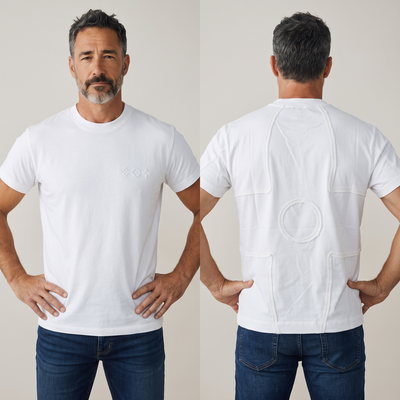 Louis Vuitton Textured Graphic T-Shirt – White