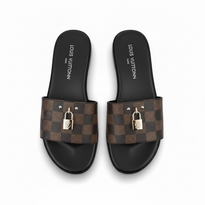LOUIS VUITTON Damier Slides 🔒🤎 | Iconic Statement Luxury