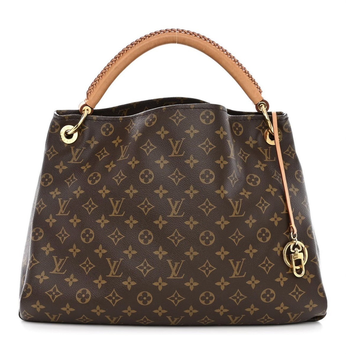Louis Vuitton Monogram artsy Shoulder Bag – Classic Brown Leather Handle 🤎✨