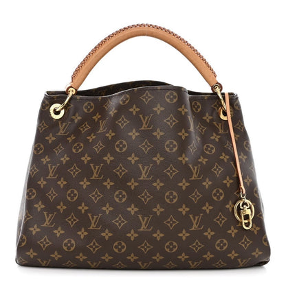 Louis Vuitton Monogram artsy Shoulder Bag – Classic Brown Leather Handle 🤎✨