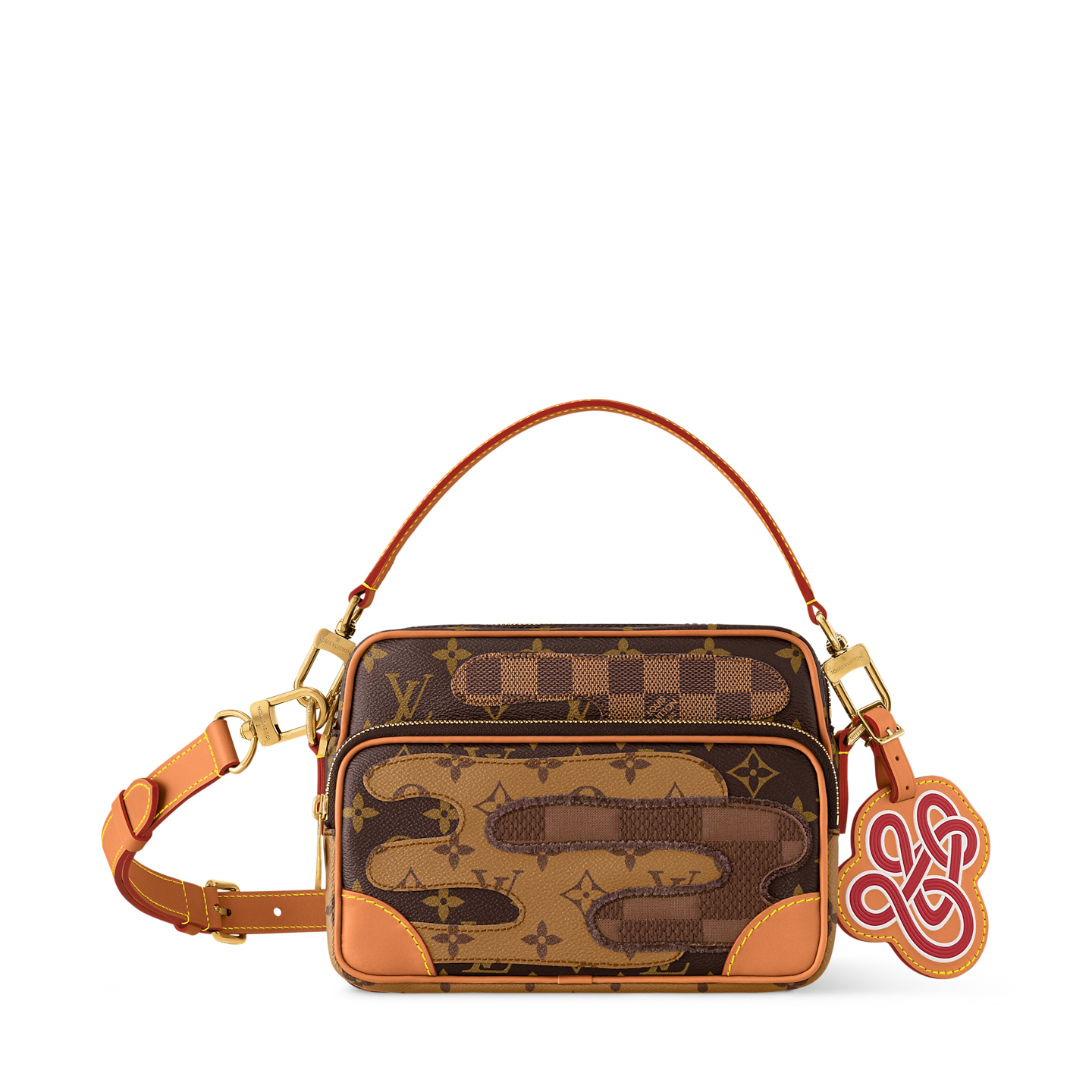 👜 Louis Vuitton Monogram Patchwork Crossbody Bag – Brown