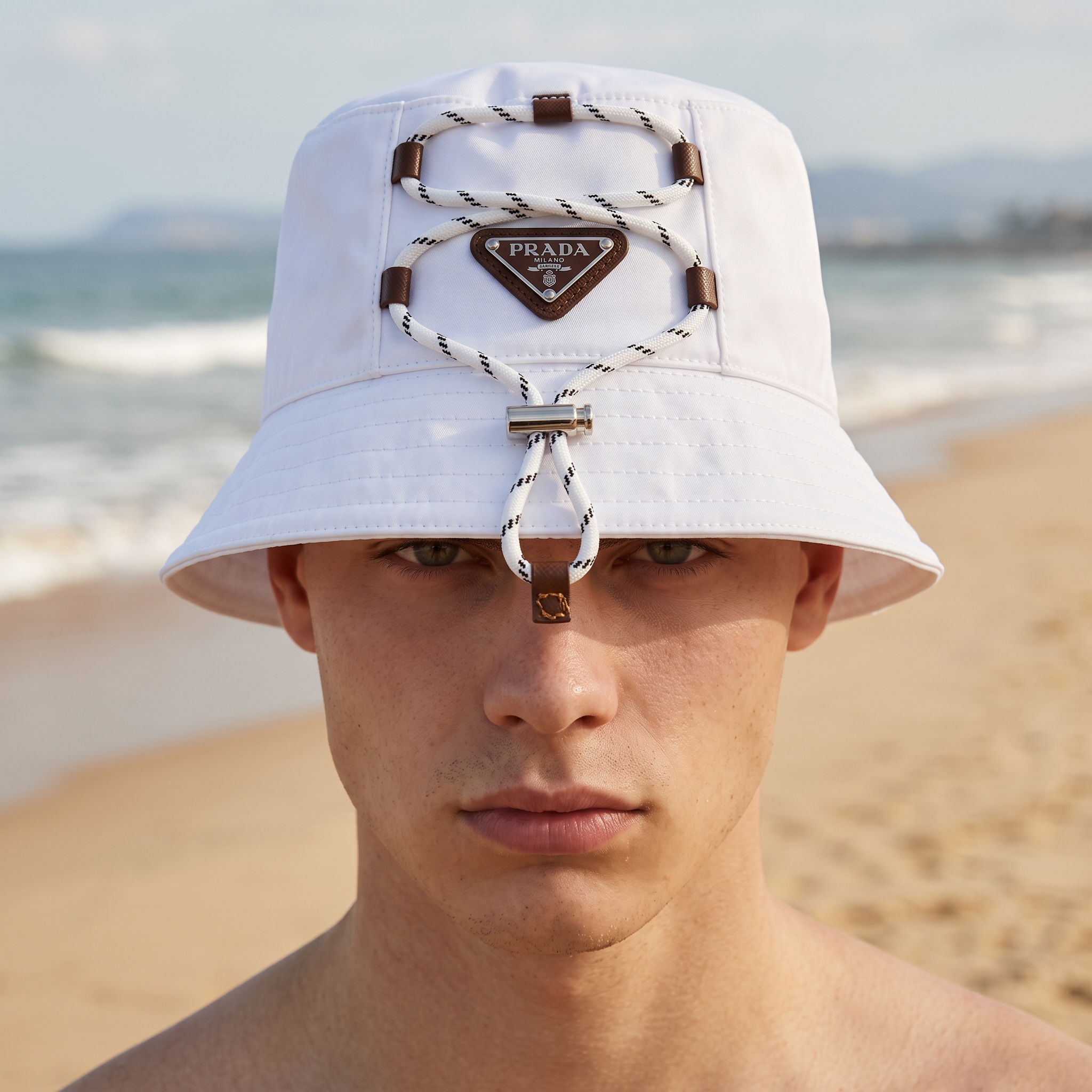Prada Rope Detail Bucket Hat 🤍