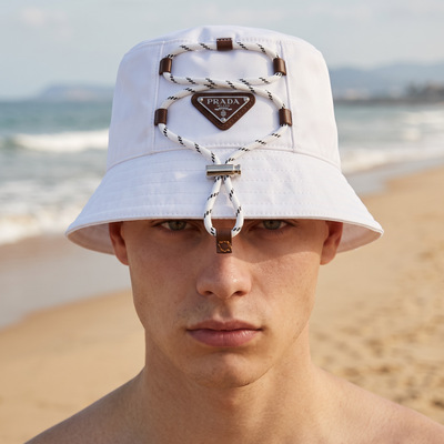 Prada Rope Detail Bucket Hat 🤍