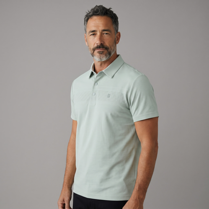 🤍🌿 Dior-Inspired Sage Green Luxury Polo Shirt – Elegant Smart Casual Essential 👔✨