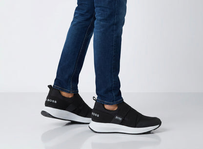 BOSS Athleisure Slip-On Sneakers ⚫⚪