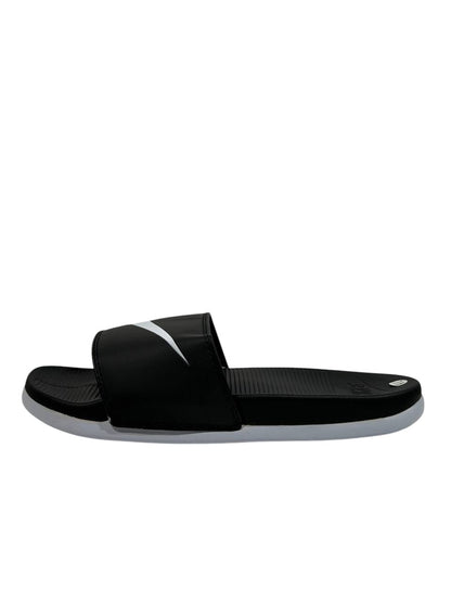 NIKE Slides – Black & White Swoosh Edition 🖤🤍