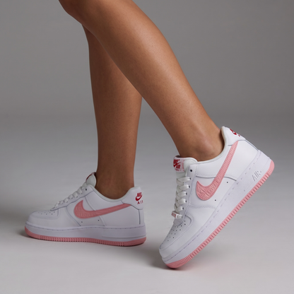 Nike Air Force 1 Pink Embroidery 🤍🌸👟