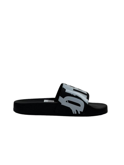 DIESEL Slides – Black & White Logo Edition ⚫⚪