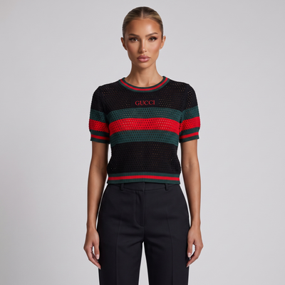 ❤️💚 Gucci Web Stripe Knit Top (one size)