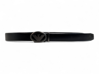 🖤 Emporio Armani Eagle Emblem Leather Belt – 135 cm Prestige Edition 👔