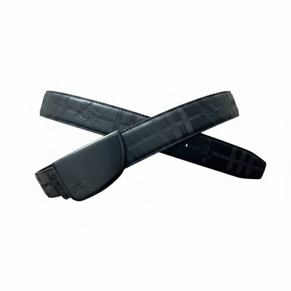 Burberry Luxury Check Black Belt – Matte Buckle 125CM 🖤🔥