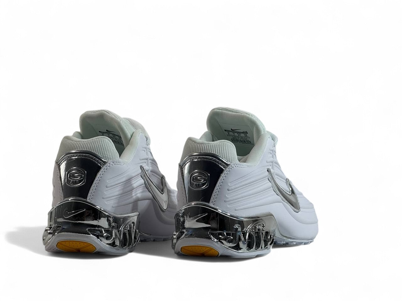 ⚡ Nike Shox Silver Chrome Edition 👟 | Luxury Meets Performance