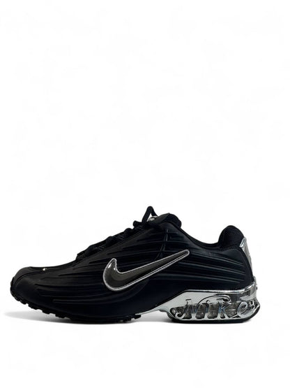 🖤 Nike Shox Black Chrome Edition 👟 | Bold Power. Timeless Style.