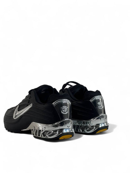 🖤 Nike Shox Black Chrome Edition 👟 | Bold Power. Timeless Style.