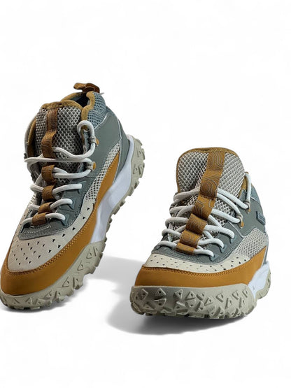 🏔️ Timberland Trail Explorer Beige & Grey Edition 🥾 | Rugged Comfort. Timeless Adventure.