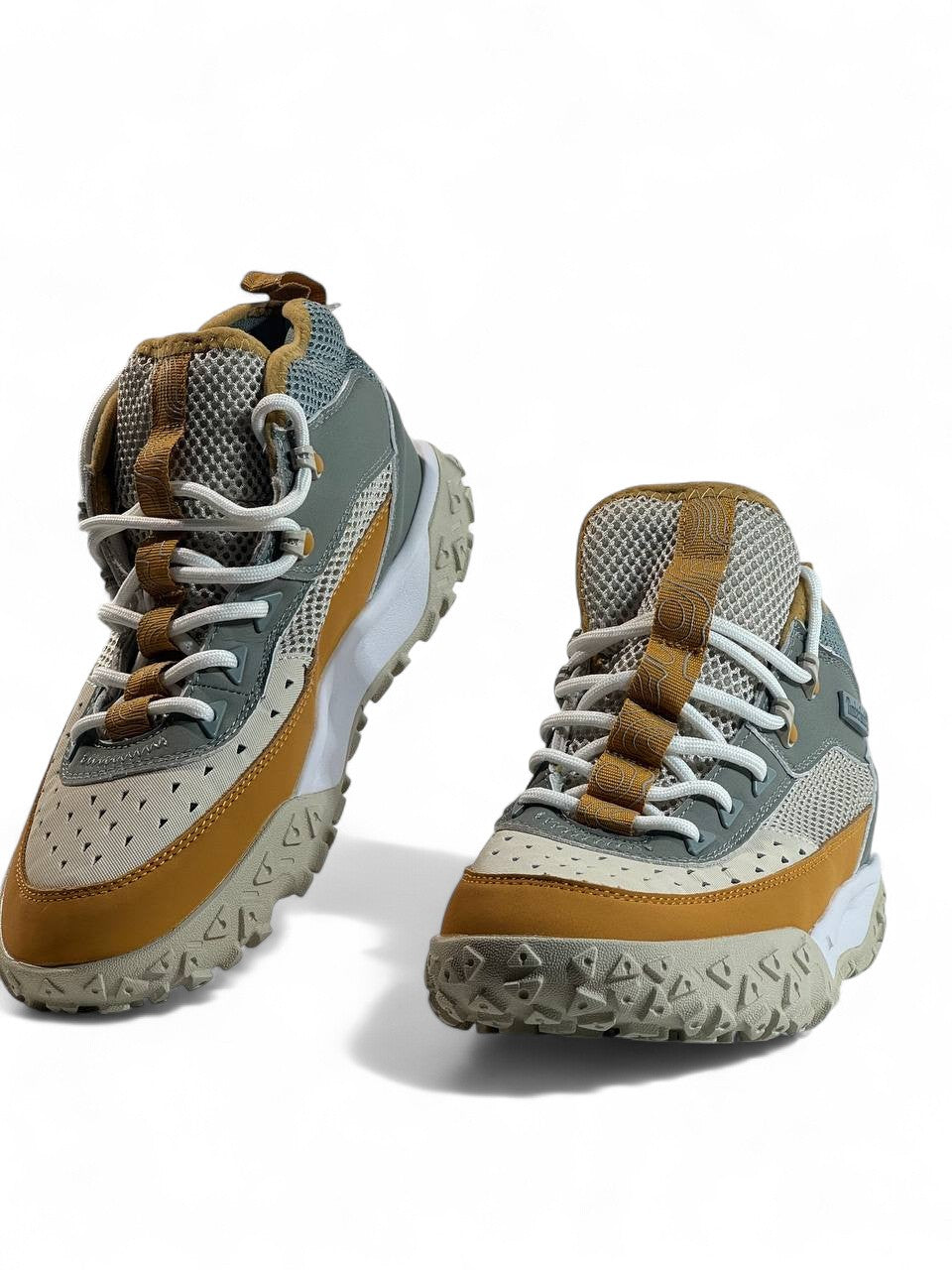 🏔️ Timberland Trail Explorer Beige & Grey Edition 🥾 | Rugged Comfort. Timeless Adventure.