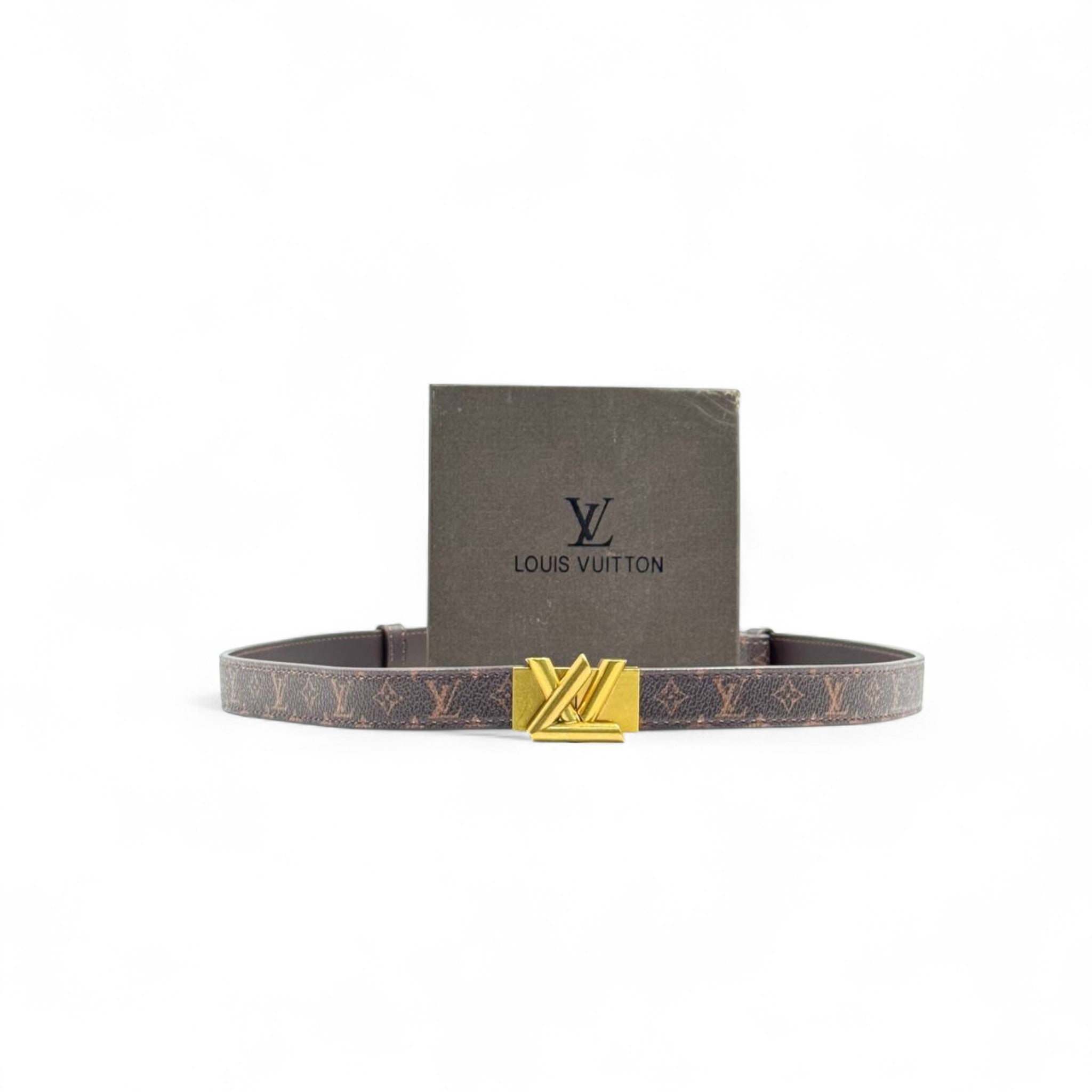 Louis Vuitton Monogram Belt 🤎 | 125cm | Gold LV Buckle | With Box