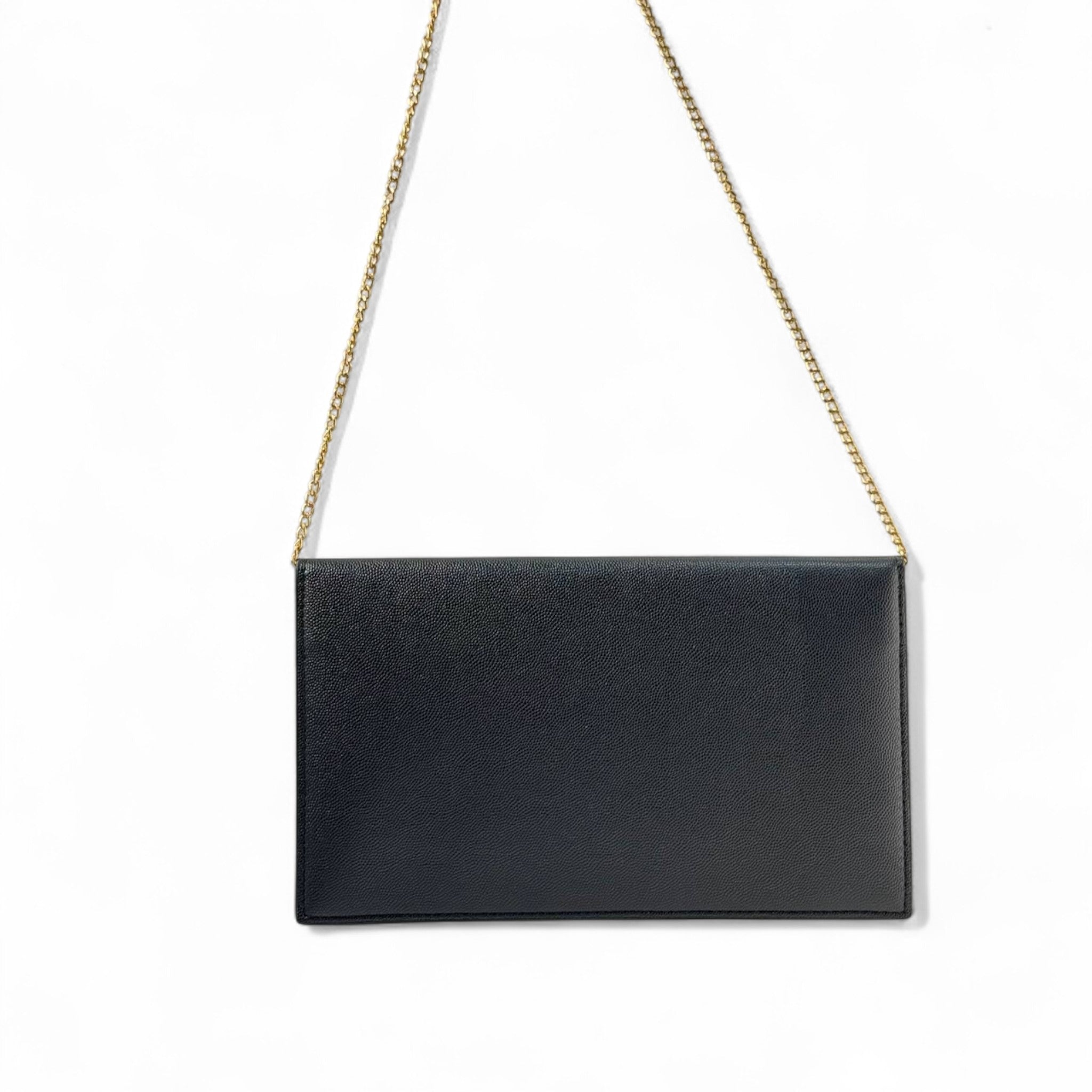 🖤 YSL Classic Black Envelope Chain clutch – Timeless Elegance