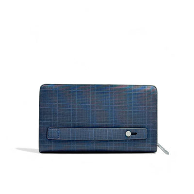Lacoste Long navy Wallet – Elegant Checkered Design with Iconic Crocodile 🐊✨