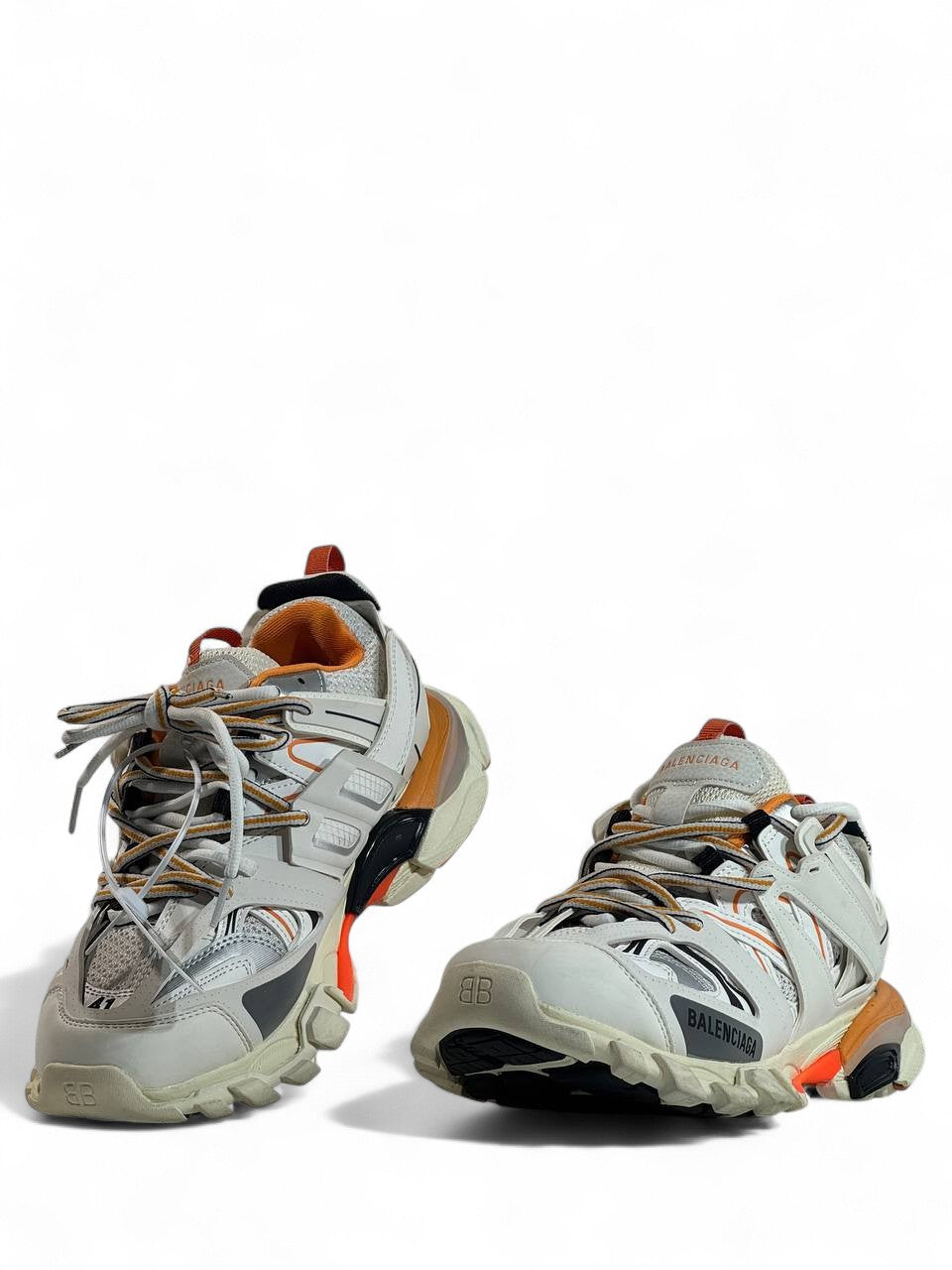 🔥 Balenciaga Track White Orange 👟 | Power Meets Style