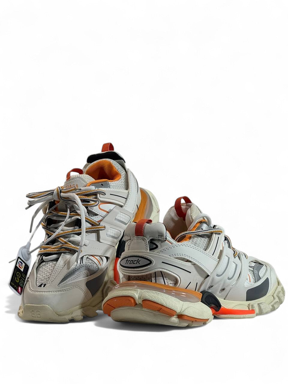 🔥 Balenciaga Track White Orange 👟 | Power Meets Style