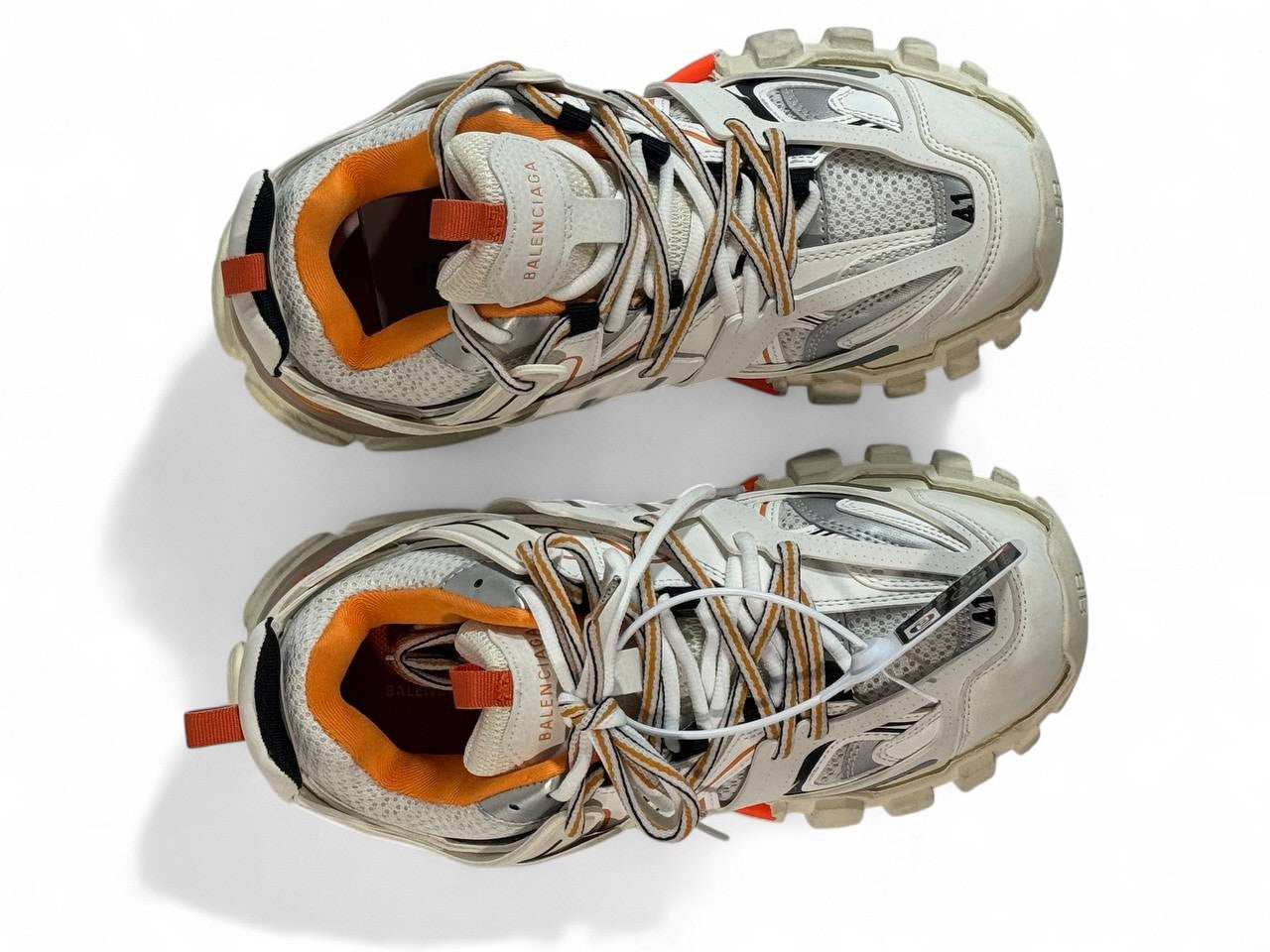 🔥 Balenciaga Track White Orange 👟 | Power Meets Style