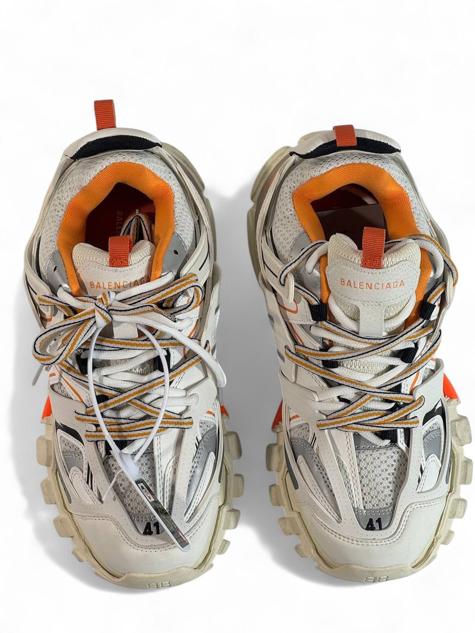🔥 Balenciaga Track White Orange 👟 | Power Meets Style