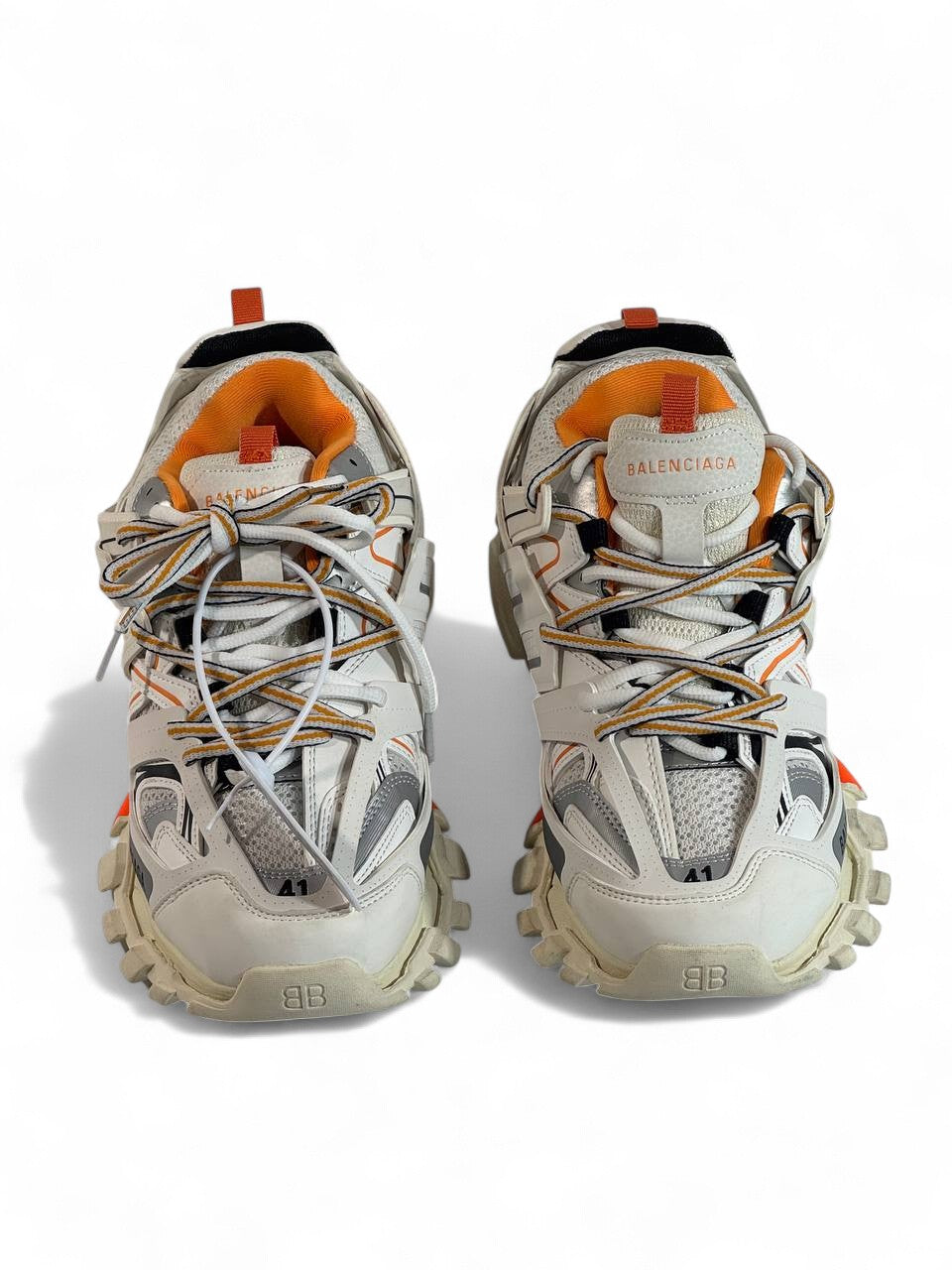 🔥 Balenciaga Track White Orange 👟 | Power Meets Style