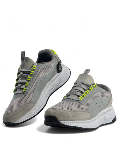 Hugo Boss Skyline Sneakers – Grey Edition with Neon Accents