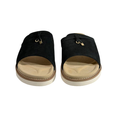 Loro Piana Black Comfort Slides 🖤✨ Luxury Summer Sandals for men